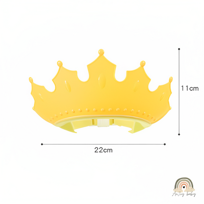 Chapéu Protetor Coroa de Banho Ajustável Bebês Proteção Olhos e Ouvidos