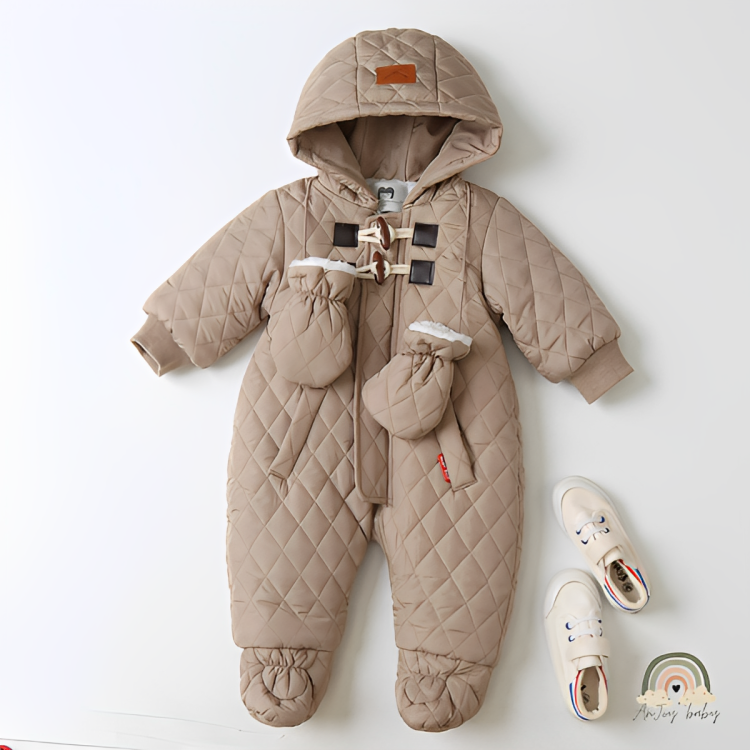 Macacão Inverno Snowsuit Plus Veludo Quentinho Bebê Menino