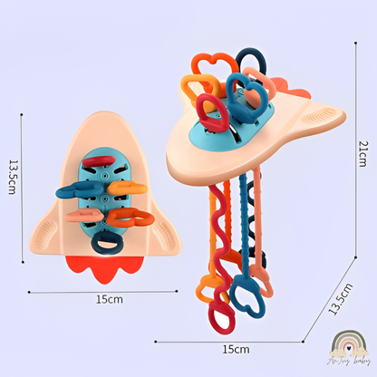 Puxa Corda Montessori Sensorial De Silicone