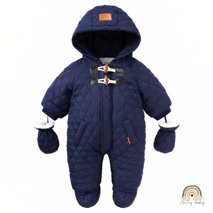 Macacão Inverno Snowsuit Plus Veludo Quentinho Bebê Menino