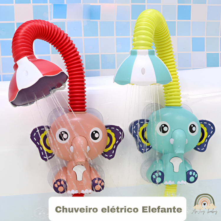 Chuveirinho Elefante Espirrante Banho Divertido