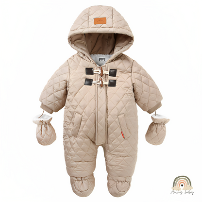 Macacão Inverno Snowsuit Plus Veludo Quentinho Bebê Menino