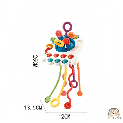 Puxa Corda Montessori Sensorial De Silicone