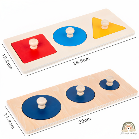 Encaixe Formas Geométricas Montessori : Madeira