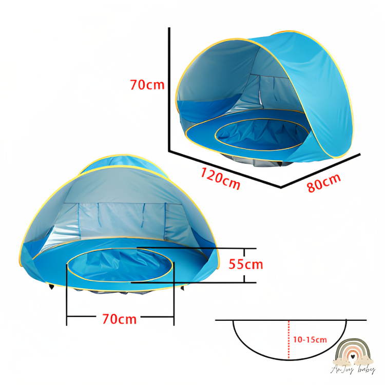 Tenda Barraca Piscina De Praia Para Bebê Portátil Proteção UV