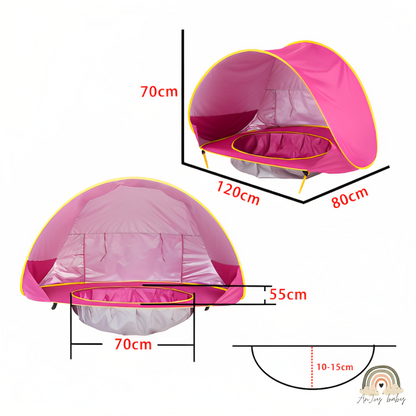 Tenda Barraca Piscina De Praia Para Bebê Portátil Proteção UV