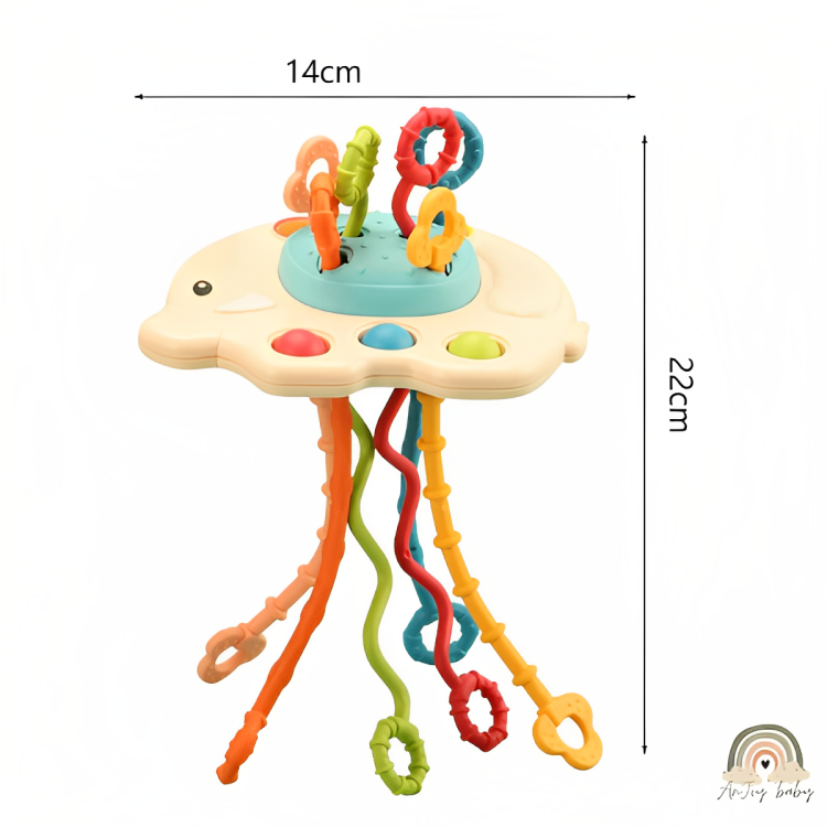 Puxa Corda Montessori Sensorial De Silicone