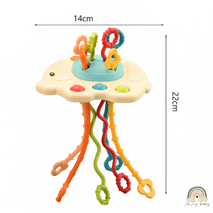 Puxa Corda Montessori Sensorial De Silicone