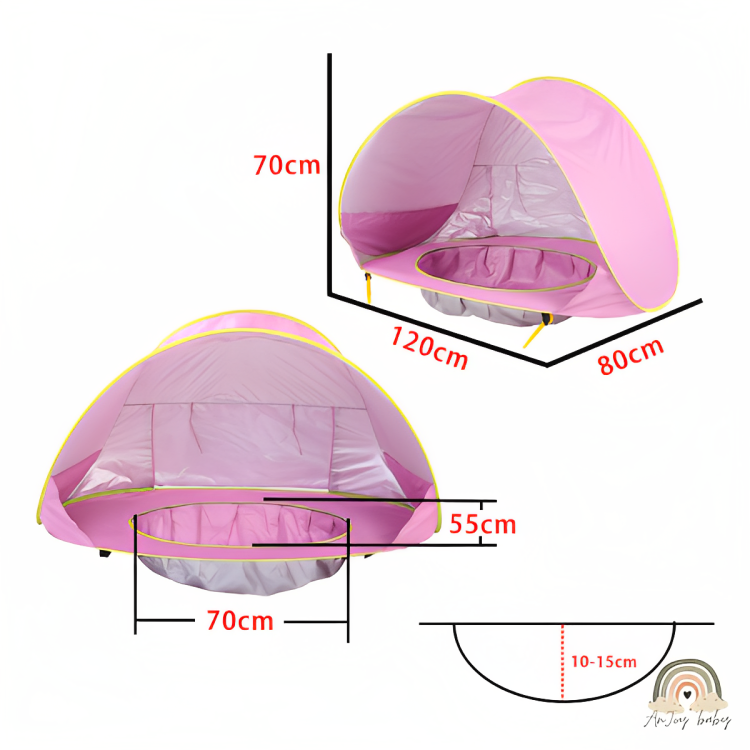 Tenda Barraca Piscina De Praia Para Bebê Portátil Proteção UV